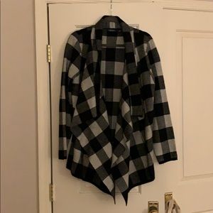 Lauren Ralph Lauren plaid waterfall cardigan